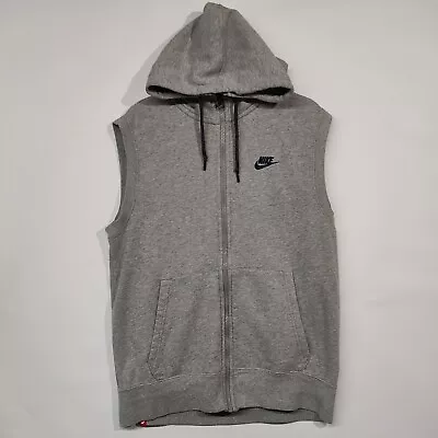 Buy Nike Sleeveless Hoodie Grey Mens S • 21.99£