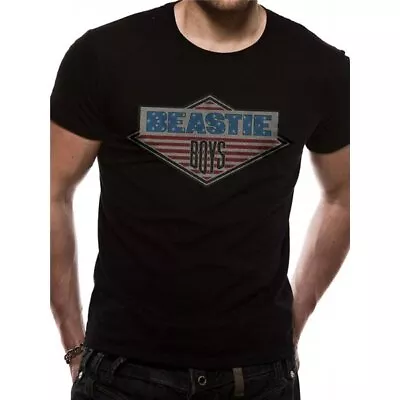 Buy Officially Licensed Beastie Boys Diamond Logo Mens Black T Shirt Classic Tee • 14.95£