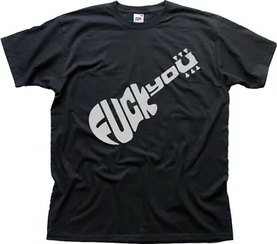 Buy Guns And Roses Slash Guitar Fxck You Rude Navy Printed Cotton T-shirt OZ9954 • 13.95£