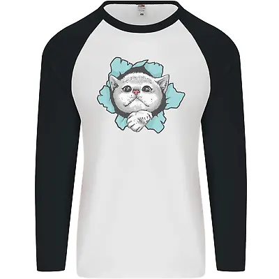Buy Cat Hole Mens L/S Baseball T-Shirt • 9.99£