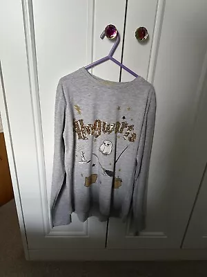 Buy Harry Potter Girls Long-sleeved T-shirt Clothing With Gold Sequins, Age 12, • 7£