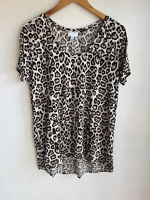 Buy WITCHERY Cheetah Print Tshirt Size M • 6.64£