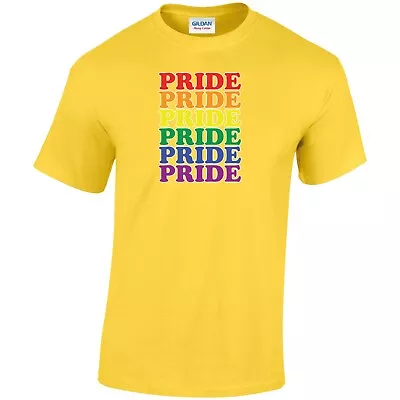 Buy Pride Rainbow LGBTQ+ Gay Pride Rainbow Words T-shirt Adults Teens Sizes • 12.99£