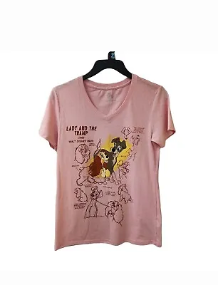 Buy Disney Parks Lady And The Tramp Pink Shirt Size XS  • 28.35£