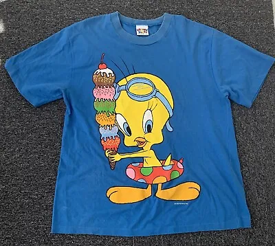 Buy Vintage 1996 Looney Tunes Tweety Bird T-Shirt Large Top Heavy Single Stitch • 25.27£