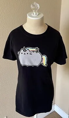 Buy PUSHEEN THE CAT JUNIORS Pusheenicorn Rainbow Unicorn Graphic Tee XL Fits M/L • 7.55£