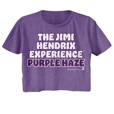 Buy Jimi Hendrix Experience Purple Haze Women's Crop Top T Shirt Rock Band Merch • 25.04£