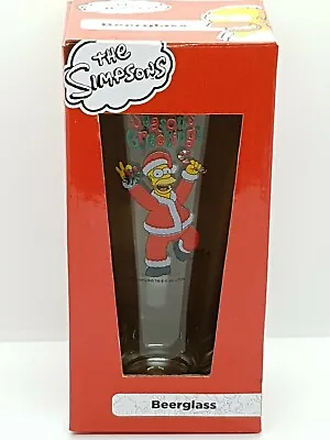 Buy Homer Simpson Season's Greetings Christmas Beerglass Official Simpson's Merch • 11.96£