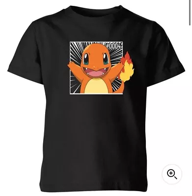 Buy Charmander Tshirt Pokémon 9-10 - Black BNWT • 2.99£