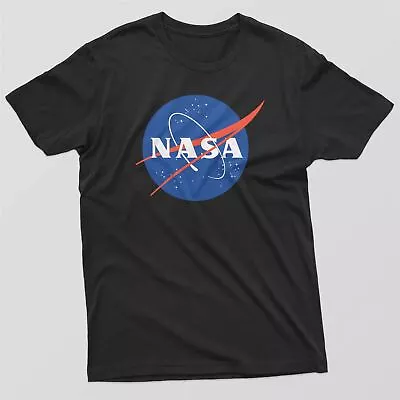 Buy Nasa Logo Mens T-Shirt Space Agency Mars Moon Landings Shuttle UFO • 12.99£