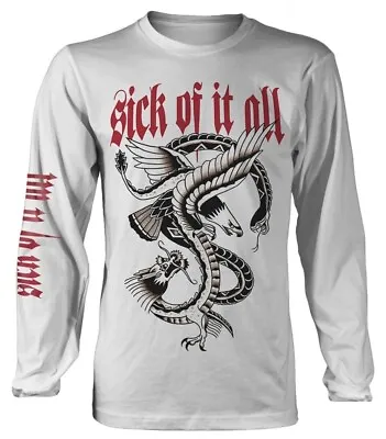 Buy Sick Of It All Eagle White Long Sleeve Shirt OFFICIAL • 12.49£