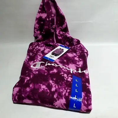 Buy Champion Ladies/Women Tie Dye Hoodie In Purple - LARGE • 16.99£