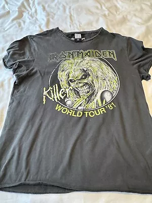 Buy Amplified Iron Maiden Tour ‘81 T Shirt Size Medium  • 17.99£