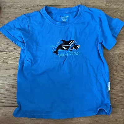 Buy Kids Country Canada Blue T-shirt With Orca Whales 2-4 Years • 2.49£