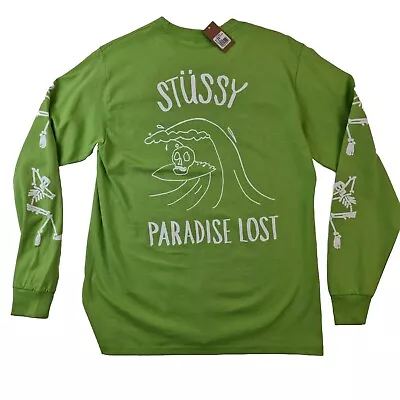 Buy Stüssy Skeleton Paradise Lost Green Tee • 40£