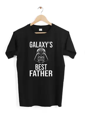 Buy Mens Fathers Day Darth Vader T-Shirt BEST DAD IN GALAXY Star Wars Cool Gift Tee • 9.99£