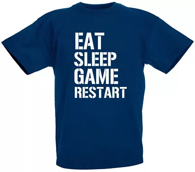 Buy Eat Sleep Game Restart T-Shirt, Gifts For Boys Son Teens Birthday Gift Ideas • 8.99£