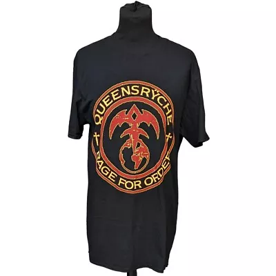 Buy Gildan Queensryche Rage For Order Unisex Black T-Shirt Medium • 12£