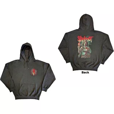 Buy Slipknot Official Unisex Pullover Hoodie: Burn Me Away (Back Print) Grey Cotton • 27.99£