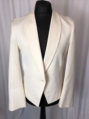Buy Marcello Sartoria Men's Jacket White Vintage Small Formal Double Breasted A678 • 8.99£