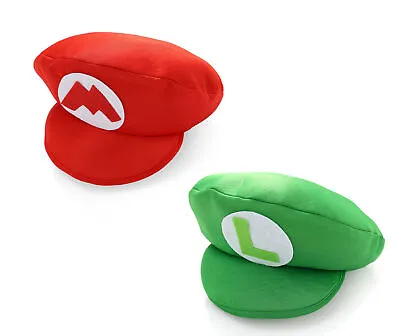 Buy Super Mario Bros Luigi Foam Hat Cap Fancy Dress Cosplay Halloween Costume Party • 8.99£