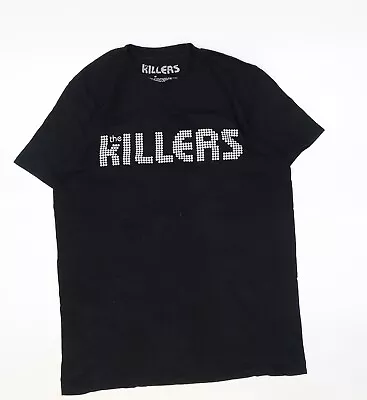 Buy The Killers Womens Black 100% Cotton Basic T-Shirt Size M Round Neck - The Kille • 3.50£