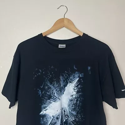 Buy Y2k Batman The Dark Knight Rises Movie Promo Black Graphic Tee T-shirt Uk L • 21.99£