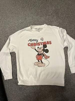 Buy Womens Xmas Mickey Mouse Jumper Size S • 4.99£