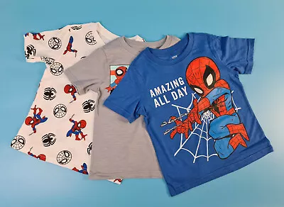 Buy New Boys Marvel Spiderman T-Shirt Short Sleeve Kids Summer Top Super Hero • 6.99£