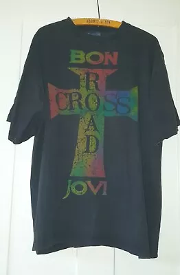 Buy Vintage 1996 Bon Jovi Crossroads Tour Band T Shirt XL 1990s Single Stitch • 30£