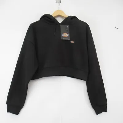 Buy Dickies Hoodie UK Small Oakport Cropped Sweatshirt Black Jumper With Tags  • 40£