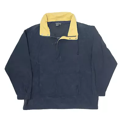 Buy NAUTICA 1/4 Zip Up Pullover Jacket Blue Mens 2XL • 19.99£
