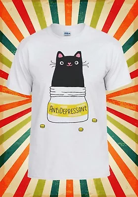 Buy Cute Cat Kitten Antidepressant Funny Men Women Vest Tank Top Unisex T Shirt 1365 • 9.95£
