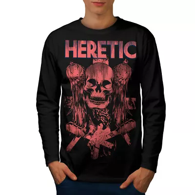 Buy Wellcoda Heretic Death Angel Mens Long Sleeve T-shirt, Horror Graphic Design • 24.99£