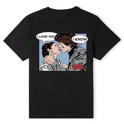Buy Official Star Wars Leia Han Solo Love Unisex T-Shirt • 17.99£