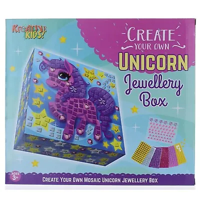 Buy Create Make Your Own Unicorn Jewellery Box Creative Craft Set Kids Activity Toy • 8.99£
