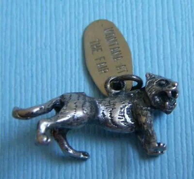 Buy  Vintage Montana At The Fair Wild Cat Sterling Charm • 24.08£