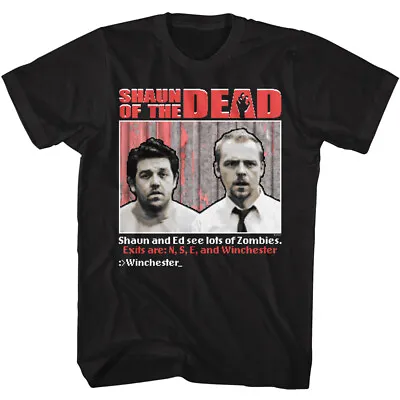 Buy Shaun Of The Dead Movie Exits Are N S E And Winchester Men's T Shirt • 38.94£