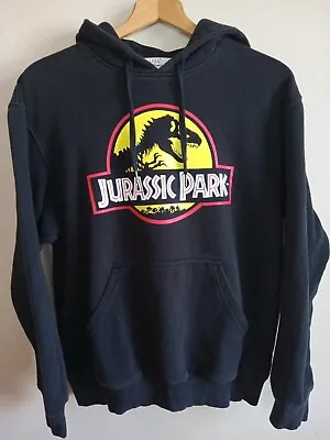Buy Jurassic Park Women's Medium H&M T-Rex Logo Black Graphic Pullover Hoodie • 16.03£
