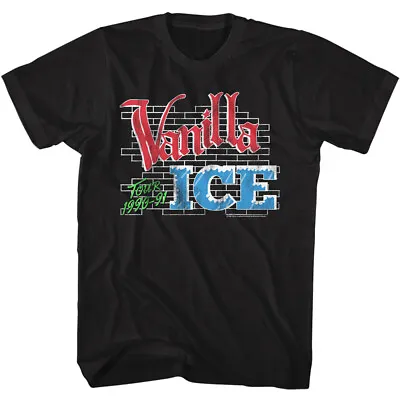 Buy Vanilla Ice 90's Hip Hop Rapper 90-91 Tour Grafitti Men's T Shirt Concert Merch • 39.89£