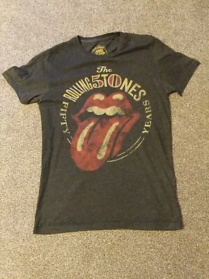 Buy The Rolling Stones 50 Years Anniversary Mens Small Grey T-shirt NEXT • 9.99£