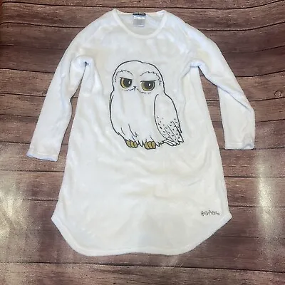 Buy Girl's Harry Potter  Hedwig Snowy Owl Plush Nightgown XL 14/16 Pajamas • 13.81£