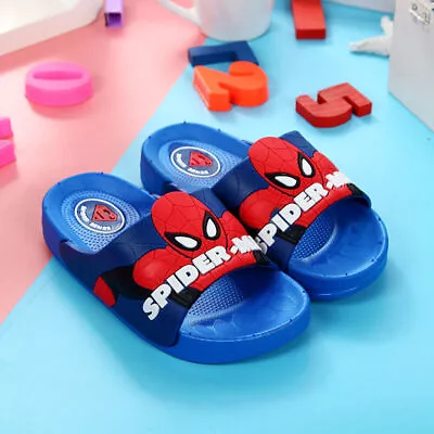 Buy Boys Slides Sandals Children Beach Pool Summer Slippers Big Kids Shower Shoes UK • 5.89£