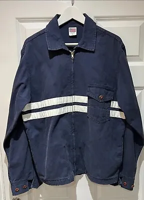 Buy Birdwell Beach Britches Competition Surf Jacket Navy Cotton Twill Mens Size L • 100£
