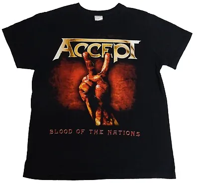 Buy Accept 'Blood Of The Nations 2011' Tour T-shirt Heavy Metal Rock Size Small • 14.99£