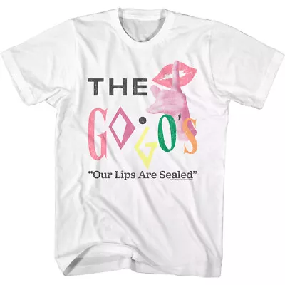 Buy The Go's Our Lips Are Sealed Men's T-Shirt New Wave Music Merch • 40.37£