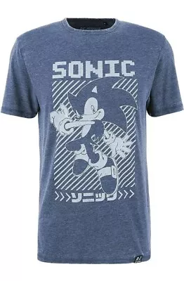 Buy Sonic The Hedgehog Japanese Poster Men's T-Shirt UK Size Small S - Free Postage • 11.59£