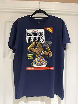 Buy Funko Men’s T-Shirt Star Wars Chewbacca Berries Men’s Size L Retro • 15£