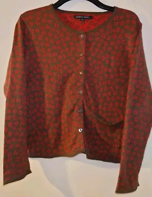 Buy Gudrun Sjoden Womans Knit Cardigan Top Organic Cotton Sz M Button Pockets Jacket • 17.99£