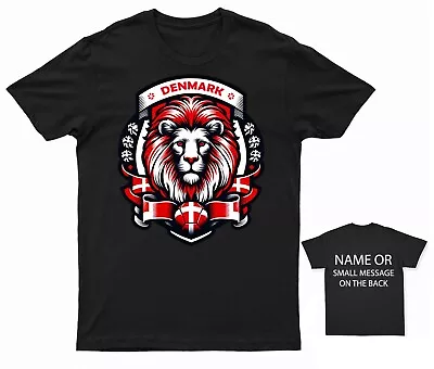 Buy Denmark Danish Lion Football T-shirt | Denmark Tee | National Crest • 14.95£
